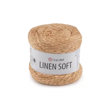   Kötőfonal Linen Soft 100 g - 3 (7305) teve bézs (1 db-os csomagolás)
