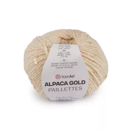 Kötő fonal Alpaca Gold flitteres 50 g