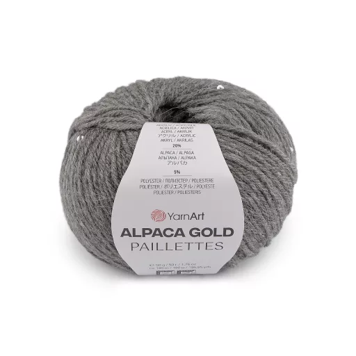 Kötő fonal Alpaca Gold flitteres 50 g