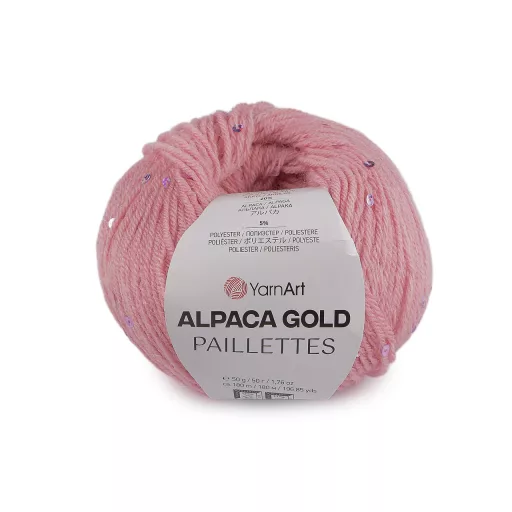 Kötő fonal Alpaca Gold flitteres 50 g