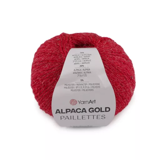 Kötő fonal Alpaca Gold flitteres 50 g