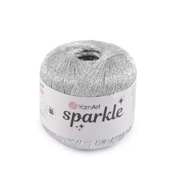   Kötőfonal Sparkle lurexszell 25 g - 1 (1300) ezüst (1 db-os csomagolás)