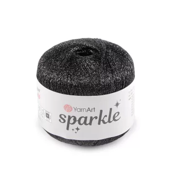   Kötőfonal Sparkle lurexszell 25 g - 7 (1360) fekete (1 db-os csomagolás)