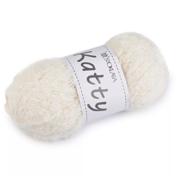 Kötő fonal buklé Katty 100 g - 1 krém világos (1 db-os csomagolás) Kötő fonal buklé Katty 100 g - 1 krém világos (1 db-os csomagolás)