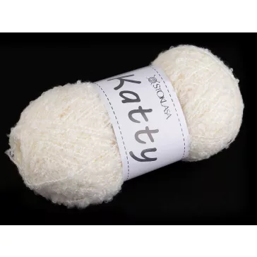   Kötő fonal buklé Katty 100 g - 1 krém világos (1 db-os csomagolás)