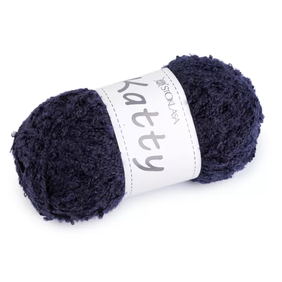 Kötő fonal buklé Katty 100 g - 6 sötétkék (5 db-os csomagolás) Kötő fonal buklé Katty 100 g - 6 sötétkék (5 db-os csomagolás)