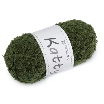  Kötő fonal buklé Katty 100 g - 7 élénkzöld (1 db-os csomagolás)