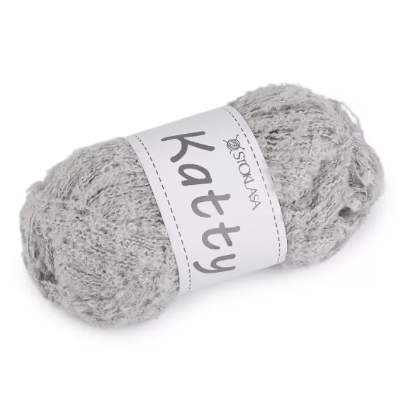 Kötő fonal buklé Katty 100 g - 8 világosszürke (1 db-os csomagolás) Kötő fonal buklé Katty 100 g - 8 világosszürke (1 db-os csomagolás)