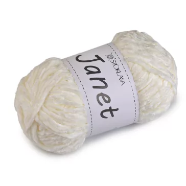   Chenille fonal Janet 100 g - 2 krém világos (1 db-os csomagolás)