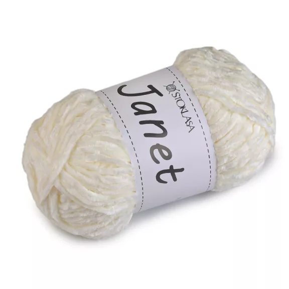 Chenille fonal Janet 100 g - 2 krém világos (1 db-os csomagolás) Chenille fonal Janet 100 g - 2 krém világos (1 db-os csomagolás)