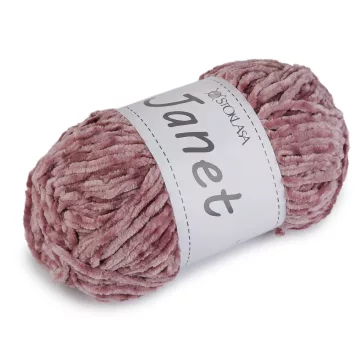   Chenille fonal Janet 100 g - 5 fáradtrózsaszín világos (1 db-os csomagolás)