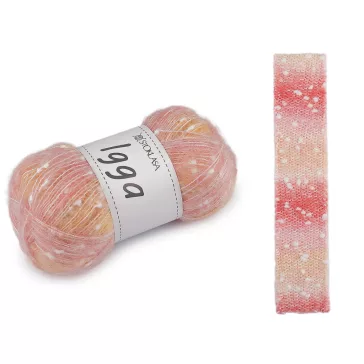   Kötő fonal Igga 100 g - 1 (005) púderrózsaszín sárga (1 db-os csomagolás)