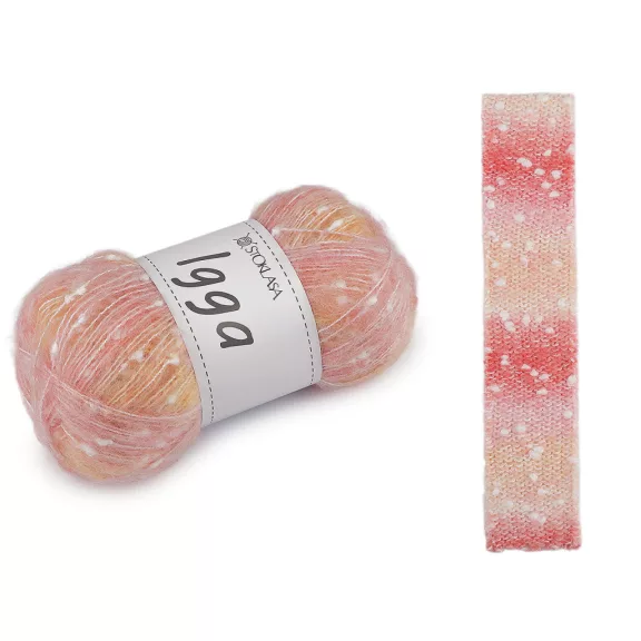 Kötő fonal Igga 100 g - 1 (005) púderrózsaszín sárga (5 db-os csomagolás) Kötő fonal Igga 100 g - 1 (005) púderrózsaszín sárga (5 db-os csomagolás)