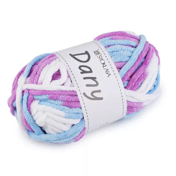 Kötőfonal zsinil Dany 100 g - 2 lila világos világoskék (1 db-os csomagolás) Kötőfonal zsinil Dany 100 g - 2 lila világos világoskék (1 db-os csomagolás)
