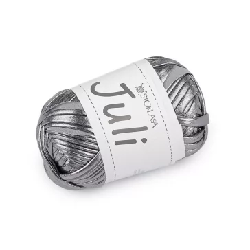   Kötő fonal Juli fémes 100 g - 2 (12) ezüst söt (5 db-os csomagolás)