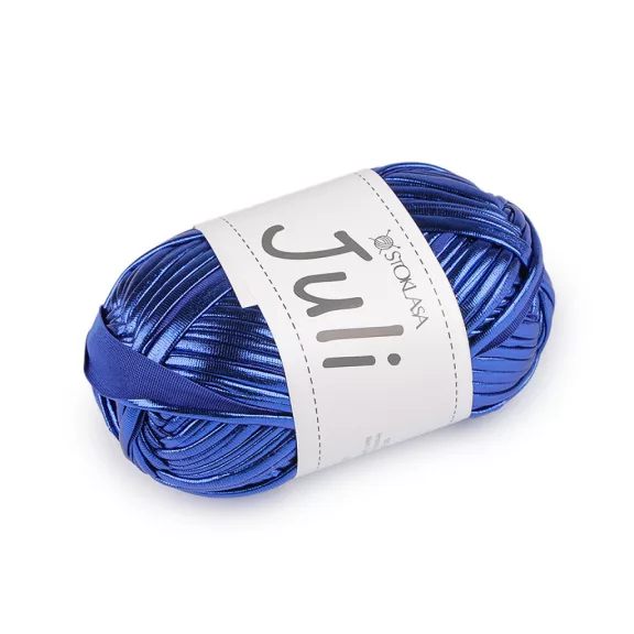 Kötő fonal Juli fémes 100 g - 6 (16) királykék (1 db-os csomagolás) Kötő fonal Juli fémes 100 g - 6 (16) királykék (1 db-os csomagolás)