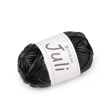   Kötő fonal Juli fémes 100 g - 8 (18) fekete (1 db-os csomagolás)