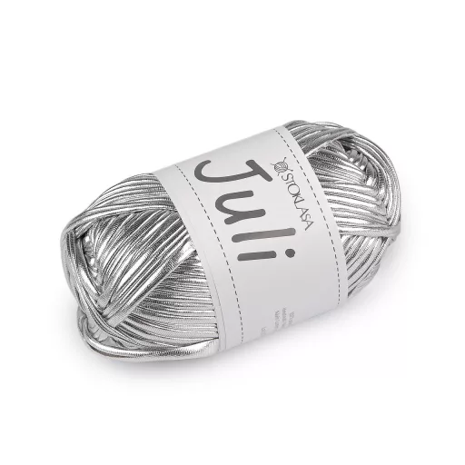 Kötő fonal Juli fémes 100 g