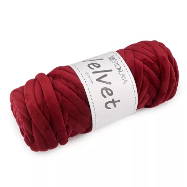   Marshmallow vastag Velvet fonal Ø10 mm 500 g - 4 (047) sötétpiros (3 db-os csomagolás)