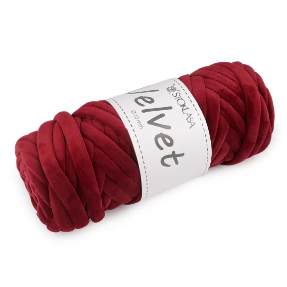 Marshmallow vastag Velvet fonal Ø10 mm 500 g - 4 (047) sötétpiros (3 db-os csomagolás) Marshmallow vastag Velvet fonal Ø10 mm 500 g - 4 (047) sötétpiros (3 db-os csomagolás)
