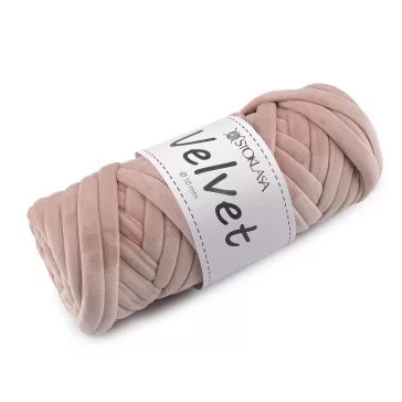   Marshmallow vastag Velvet fonal Ø10 mm 500 g - 9 (031) púder bézs (3 db-os csomagolás)
