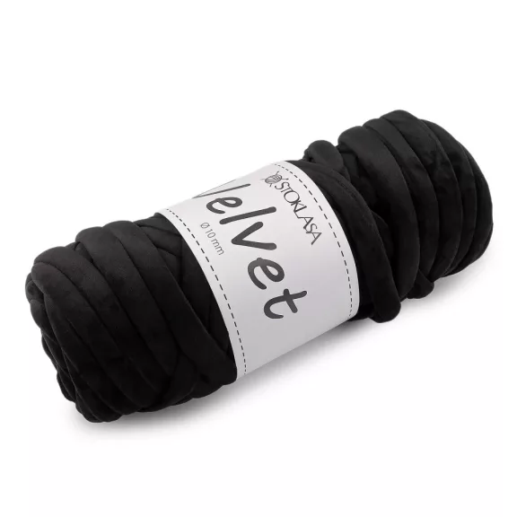 Marshmallow vastag Velvet fonal Ø10 mm 500 g - 11 (035) fekete (1 db-os csomagolás) Marshmallow vastag Velvet fonal Ø10 mm 500 g - 11 (035) fekete (1 db-os csomagolás)