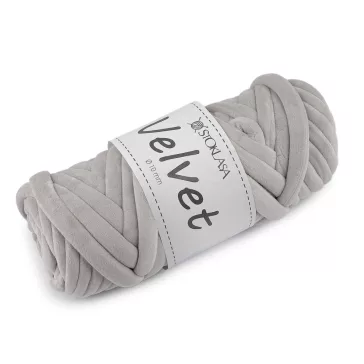   Marshmallow vastag Velvet fonal Ø10 mm 500 g - 13 (033) világosszürke (3 db-os csomagolás)