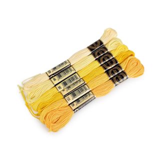   AIRO hímzőfonal-típusú mouline szál, 6 db/8 m-es árnyékolókészlet