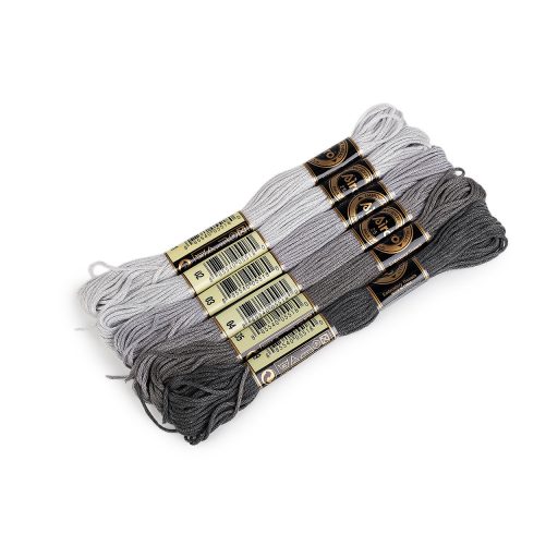 AIRO hímzőfonal-típusú mouline szál, 6 db/8 m-es árnyékolókészlet