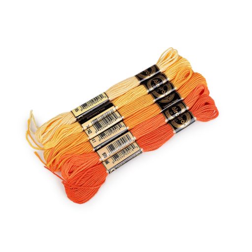 AIRO hímzőfonal-típusú mouline szál, 6 db/8 m-es árnyékolókészlet