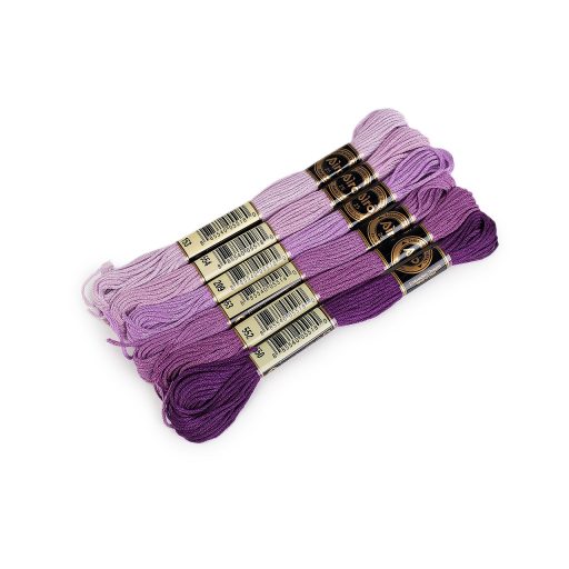 AIRO hímzőfonal-típusú mouline szál, 6 db/8 m-es árnyékolókészlet