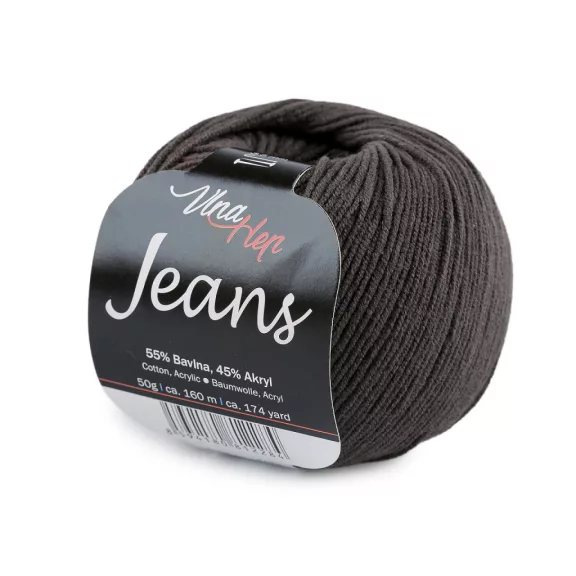 Kötőfonal Jeans 50 g - 9 (8236) szürke (1 db-os csomagolás) Kötőfonal Jeans 50 g - 9 (8236) szürke (1 db-os csomagolás)