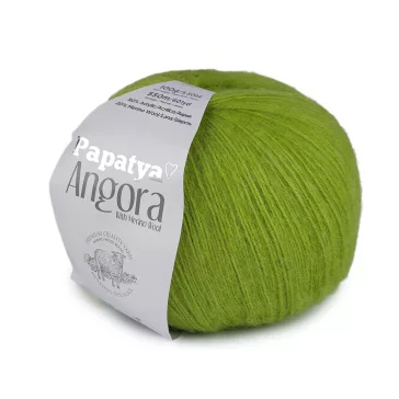   Kötőfonal Papatya Angora 100 g - 7 (6740) zöld világos (1 db-os csomagolás)