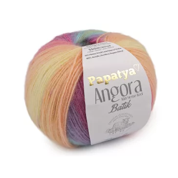   Kötőfonal Papatya Angora Batik 100 g - 2 (11) multicolor hell (1 db-os csomagolás)