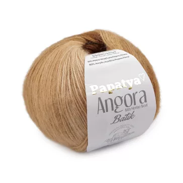   Kötőfonal Papatya Angora Batik 100 g - 5 (02) barna (1 db-os csomagolás)