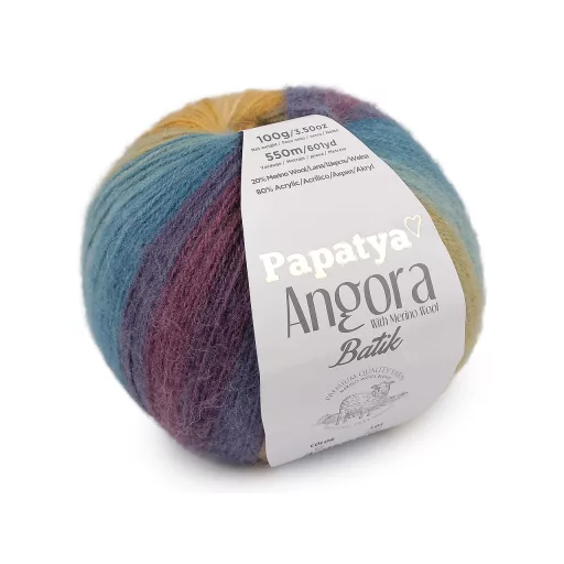 Kötőfonal Papatya Angora Batik 100 g