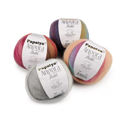 Kötőfonal Papatya Angora Batik 100 g