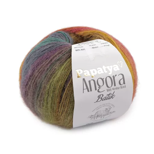 Kötőfonal Papatya Angora Batik 100 g