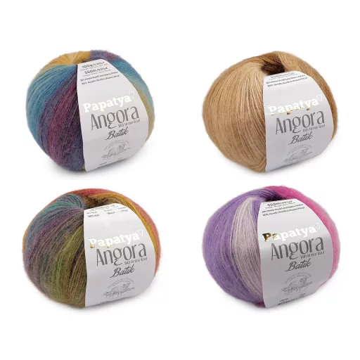 Kötőfonal Papatya Angora Batik 100 g