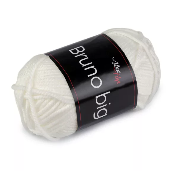 Kötő fonal Bruno big 200 g - 1 402) világos krém (1 db-os csomagolás) Kötő fonal Bruno big 200 g - 1 402) világos krém (1 db-os csomagolás)