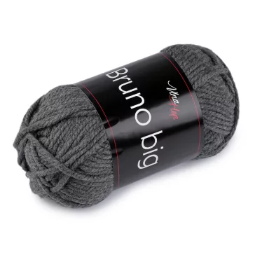   Kötő fonal Bruno big 200 g - 4 (414) szürke (1 db-os csomagolás)