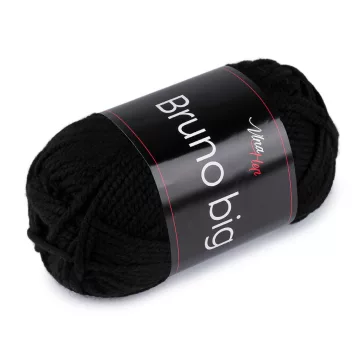   Kötő fonal Bruno big 200 g - 8 (401) fekete (1 db-os csomagolás)