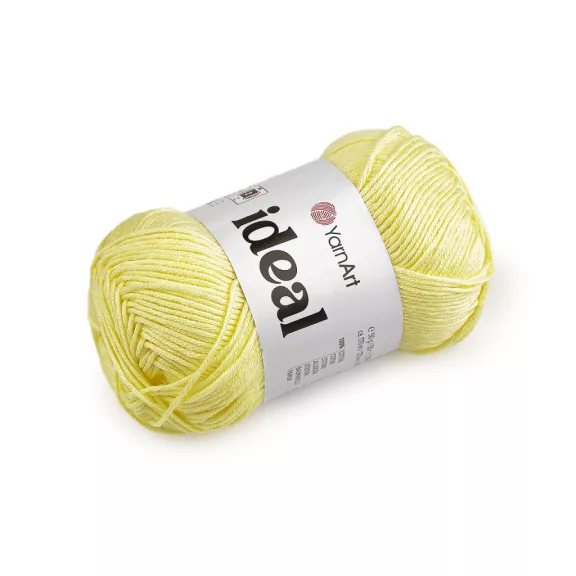 Pamut kötő fonal Ideal 50 g - 6 (224) vil. sárga (1 db-os csomagolás) Pamut kötő fonal Ideal 50 g - 6 (224) vil. sárga (1 db-os csomagolás)