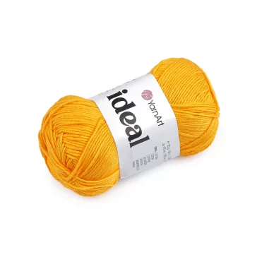   Pamut kötő fonal Ideal 50 g - 7 (228) narancssárga (1 db-os csomagolás)