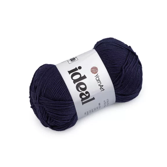 Pamut kötő fonal Ideal 50 g - 15 (241) blue dark (1 db-os csomagolás) Pamut kötő fonal Ideal 50 g - 15 (241) blue dark (1 db-os csomagolás)