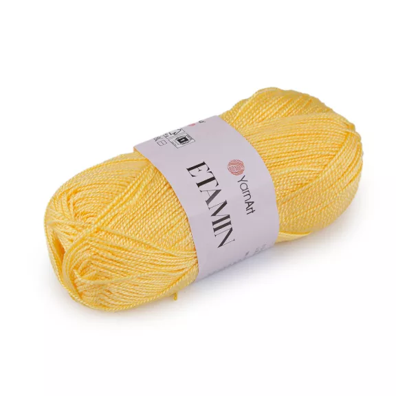 Kötő fonal Etamin 30 g - 4 (461) sárga (10 db-os csomagolás) Kötő fonal Etamin 30 g - 4 (461) sárga (10 db-os csomagolás)