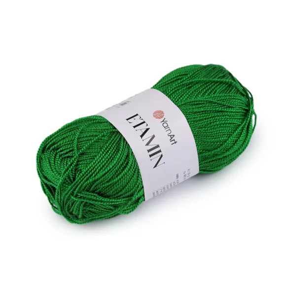 Kötő fonal Etamin 30 g - 10 (438) zöld (10 db-os csomagolás) Kötő fonal Etamin 30 g - 10 (438) zöld (10 db-os csomagolás)