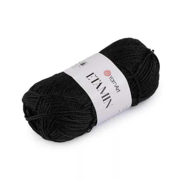 Kötő fonal Etamin 30 g - 11 (422) fekete (1 db-os csomagolás) Kötő fonal Etamin 30 g - 11 (422) fekete (1 db-os csomagolás)