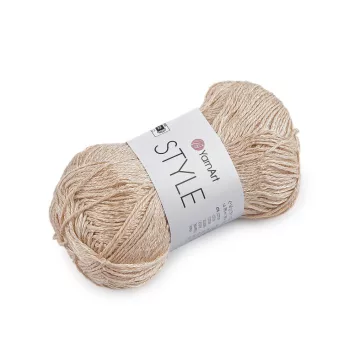   Style pamut kötőfonal viszkóz szállal 50 g - 4 (654) világos bézs (1 db-os csomagolás)