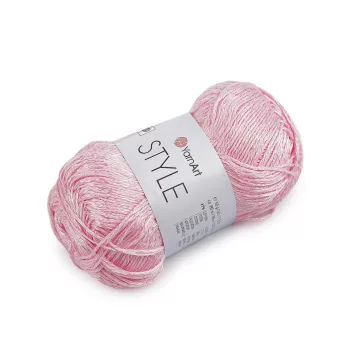   Style pamut kötőfonal viszkóz szállal 50 g - 7 (660) rózsaszín világos (1 db-os csomagolás)